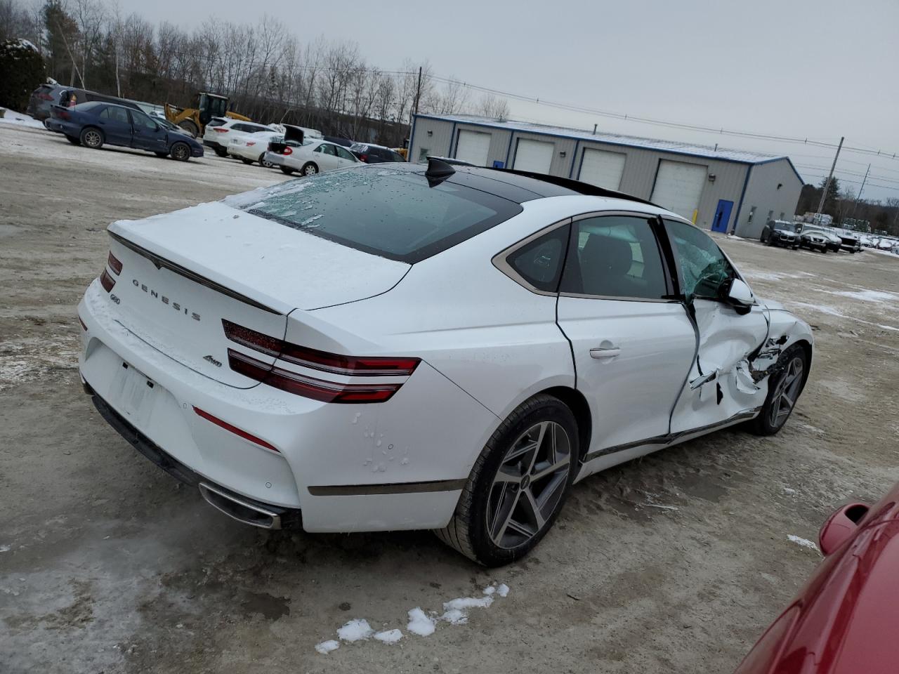 2024 Genesis G80 VIN KMTGA4SC1RU211709 Copart auction photo, side damage thumbnail 3