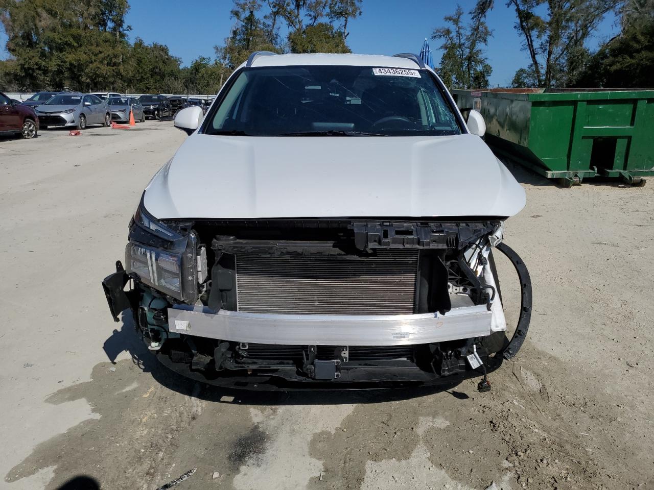 2022 Hyundai Santa Fe VIN 5NMS24AJ7NH431301 Copart auction photo, front end / side damage thumbnail 5