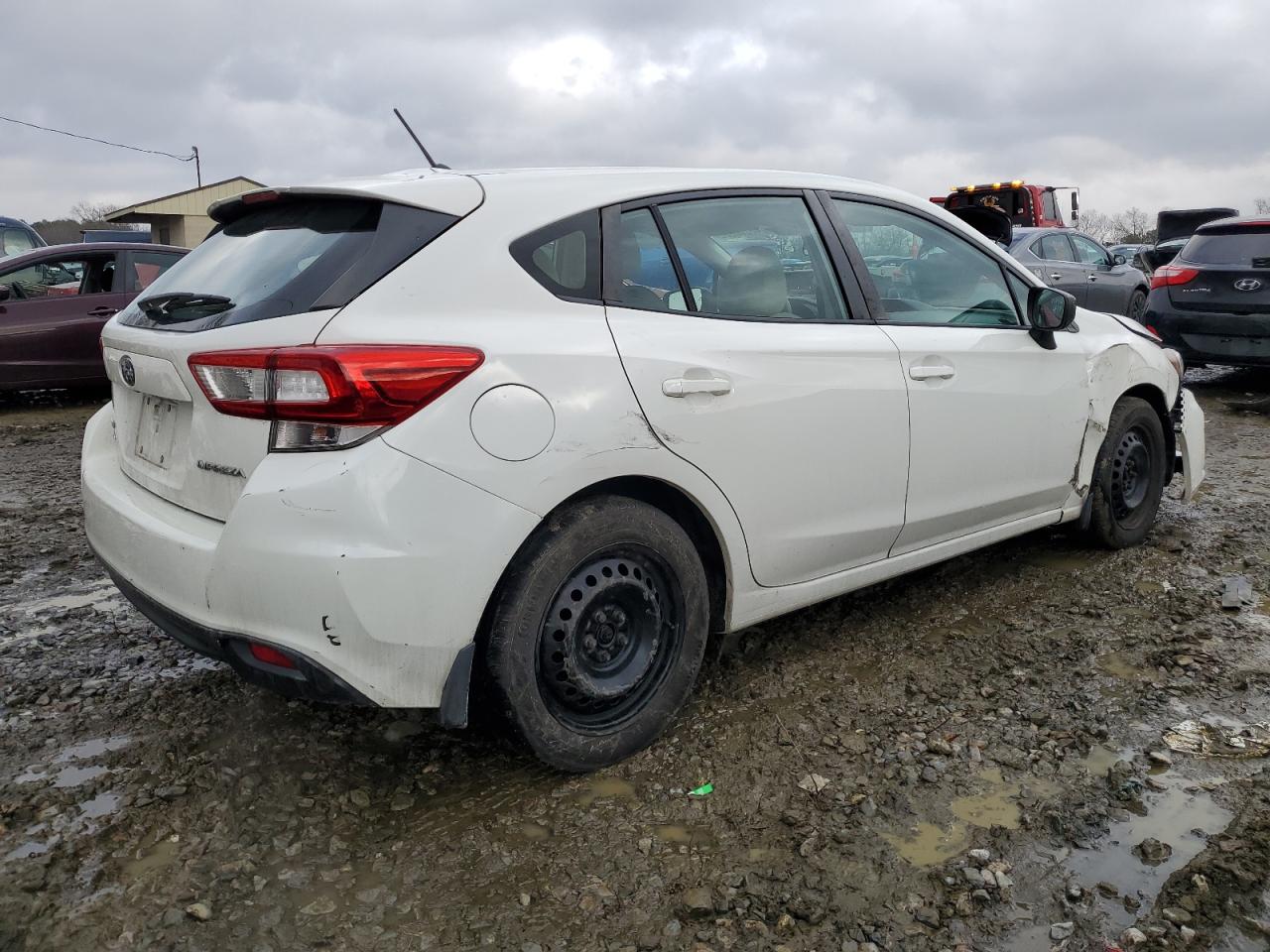 2018 Subaru Impreza VIN 4S3GTAA66J3703584 Copart auction photo, front end / side damage thumbnail 3
