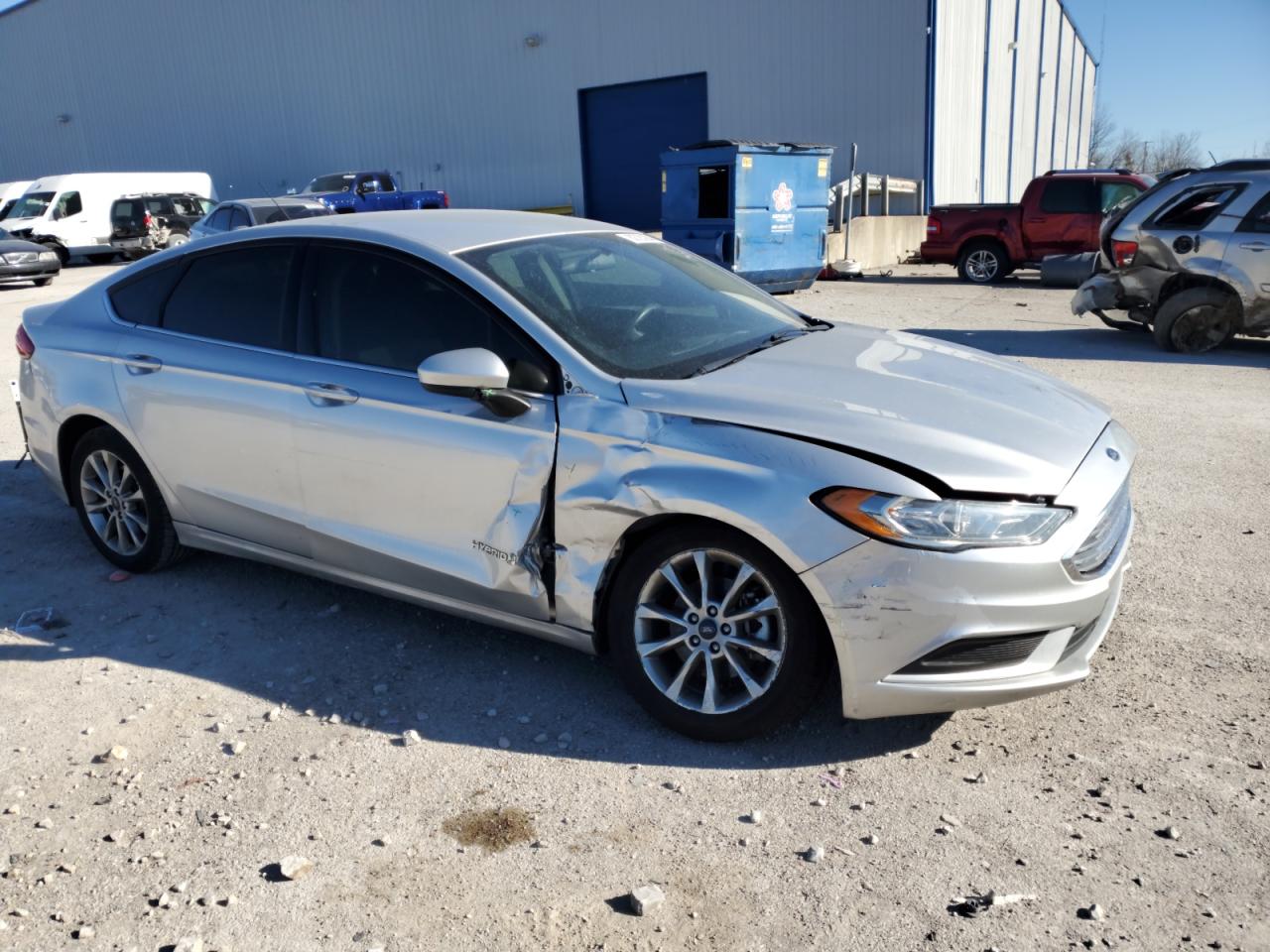 2017 Ford Fusion VIN 3FA6P0LU6HR396781 Copart auction photo, side damage thumbnail 4