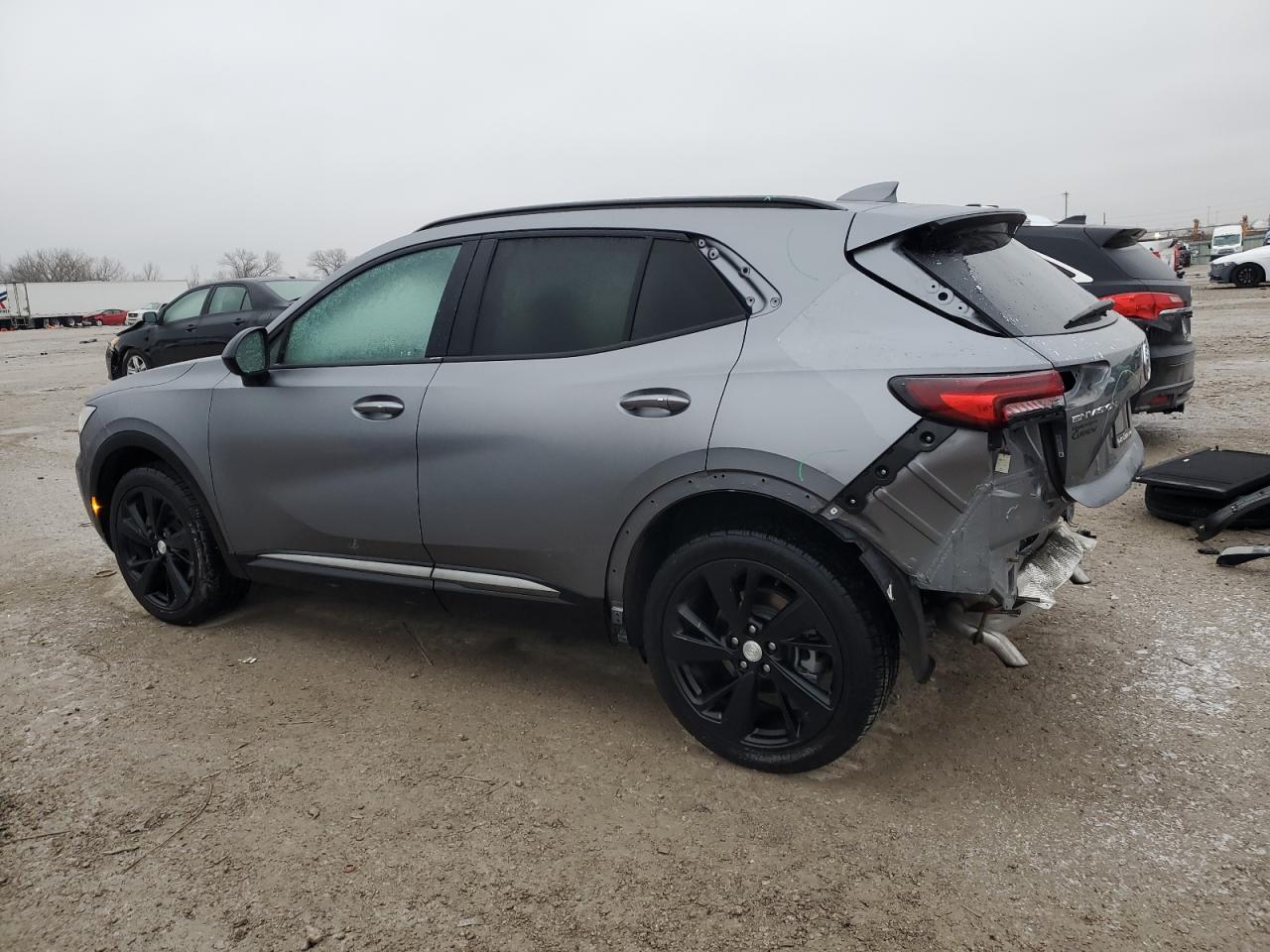 2021 Buick Envision VIN LRBAZLR46MD100165 Copart auction photo, rear end / minor dent/scratches damage thumbnail 2