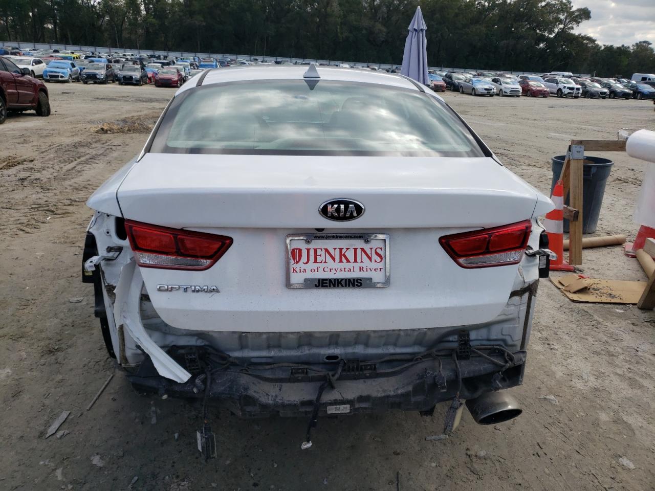 2018 KIA Optima VIN 5XXGT4L30JG252429 Copart auction photo, rear end / undercarriage damage thumbnail 6