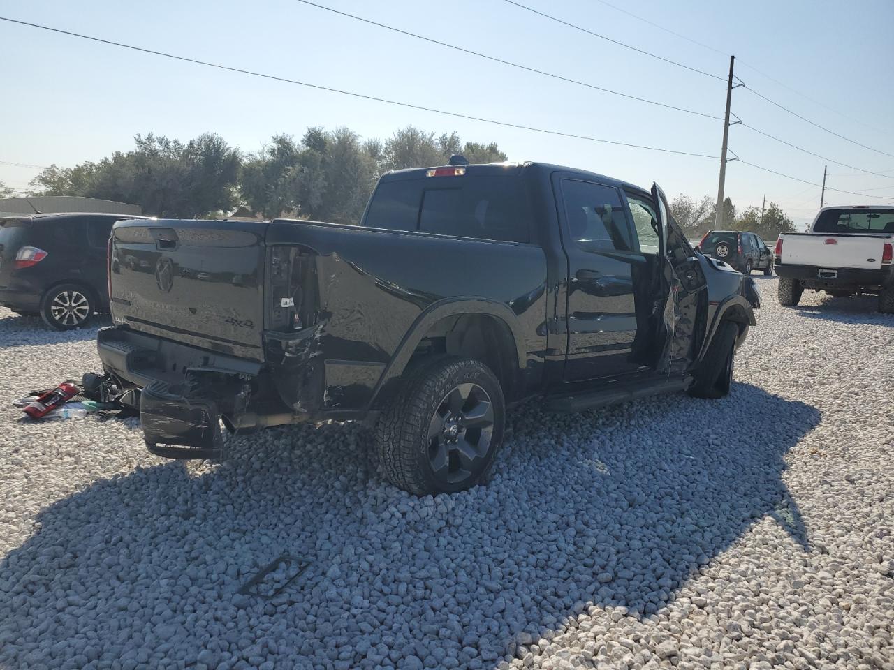 2022 RAM 1500 VIN 1C6SRFFT0NN244686 Copart auction photo, all over damage thumbnail 3