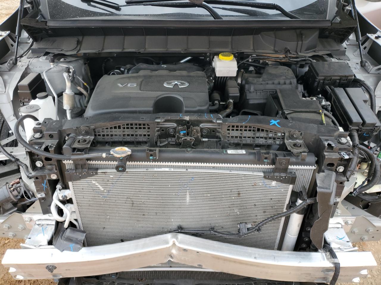 2024 Infiniti QX60 VIN 5N1DL1FR7RC344081 Copart auction photo, front end damage thumbnail 12