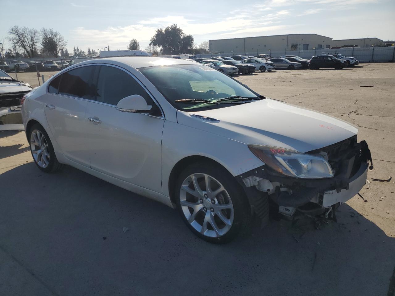 2012 Buick Regal VIN 2G4GV5GV9C9169664 Copart auction photo, undercarriage / front end damage thumbnail 4