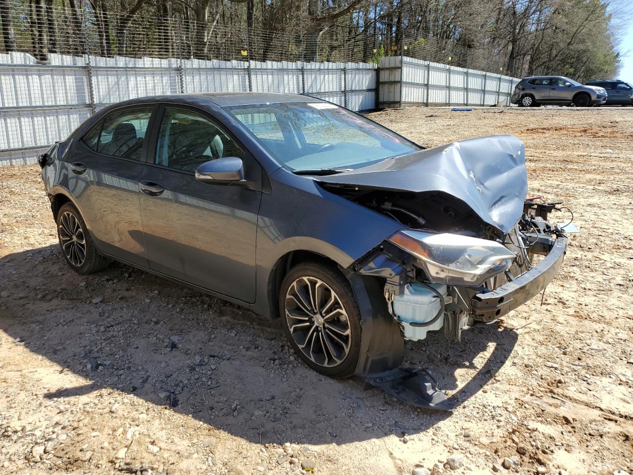 2016 Toyota Corolla VIN 2T1BURHEXGC591214 Copart auction photo, front end / rear end damage thumbnail 4