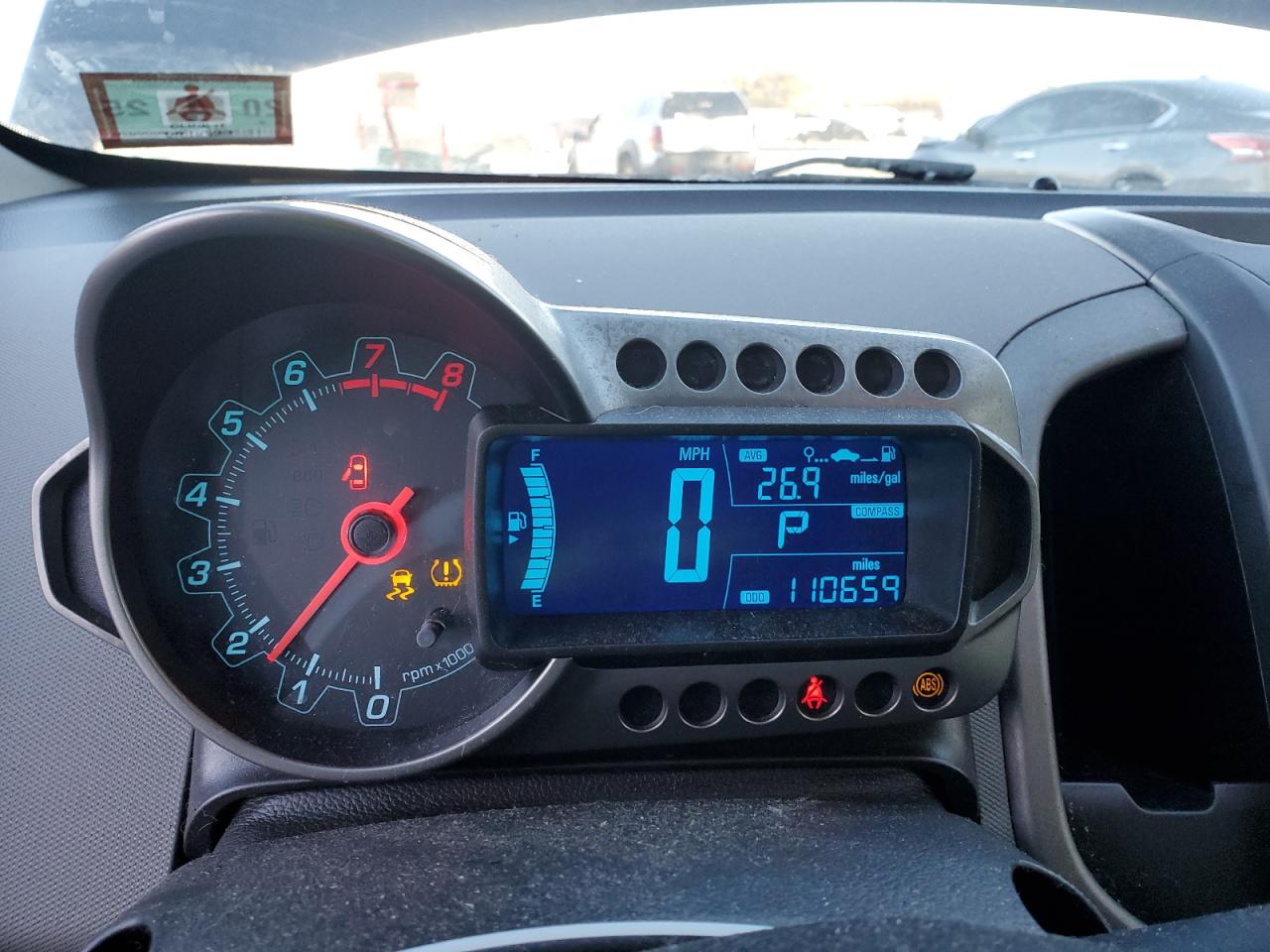 2012 Chevrolet Sonic VIN 1G1JC5SB3C4225574 Copart auction photo, all over damage thumbnail 9