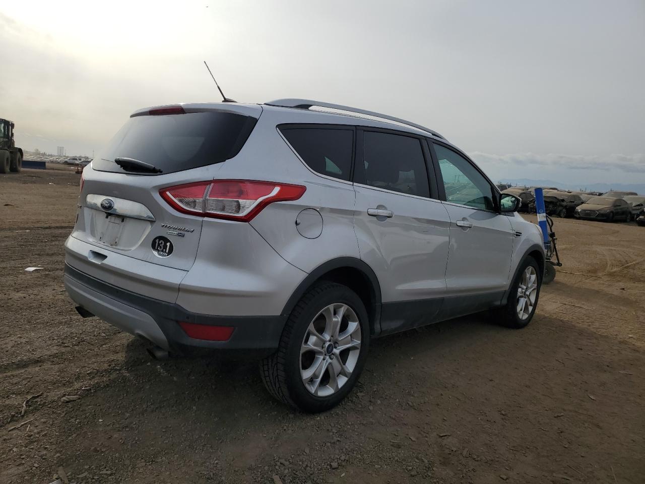 2014 Ford Escape VIN 1FMCU9J91EUB33171 Copart auction photo, top/roof / front end damage thumbnail 3