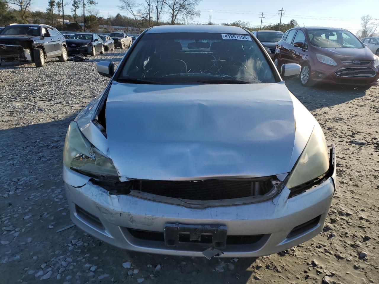 2007 Honda Accord VIN 1HGCM55377A114245 Copart auction photo, front end damage thumbnail 5