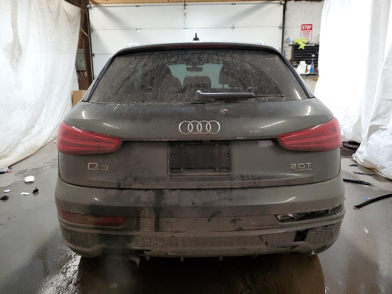 2018 Audi Q3 VIN WA1ECCFS8JR033522 Copart auction photo, side / front end damage thumbnail 6