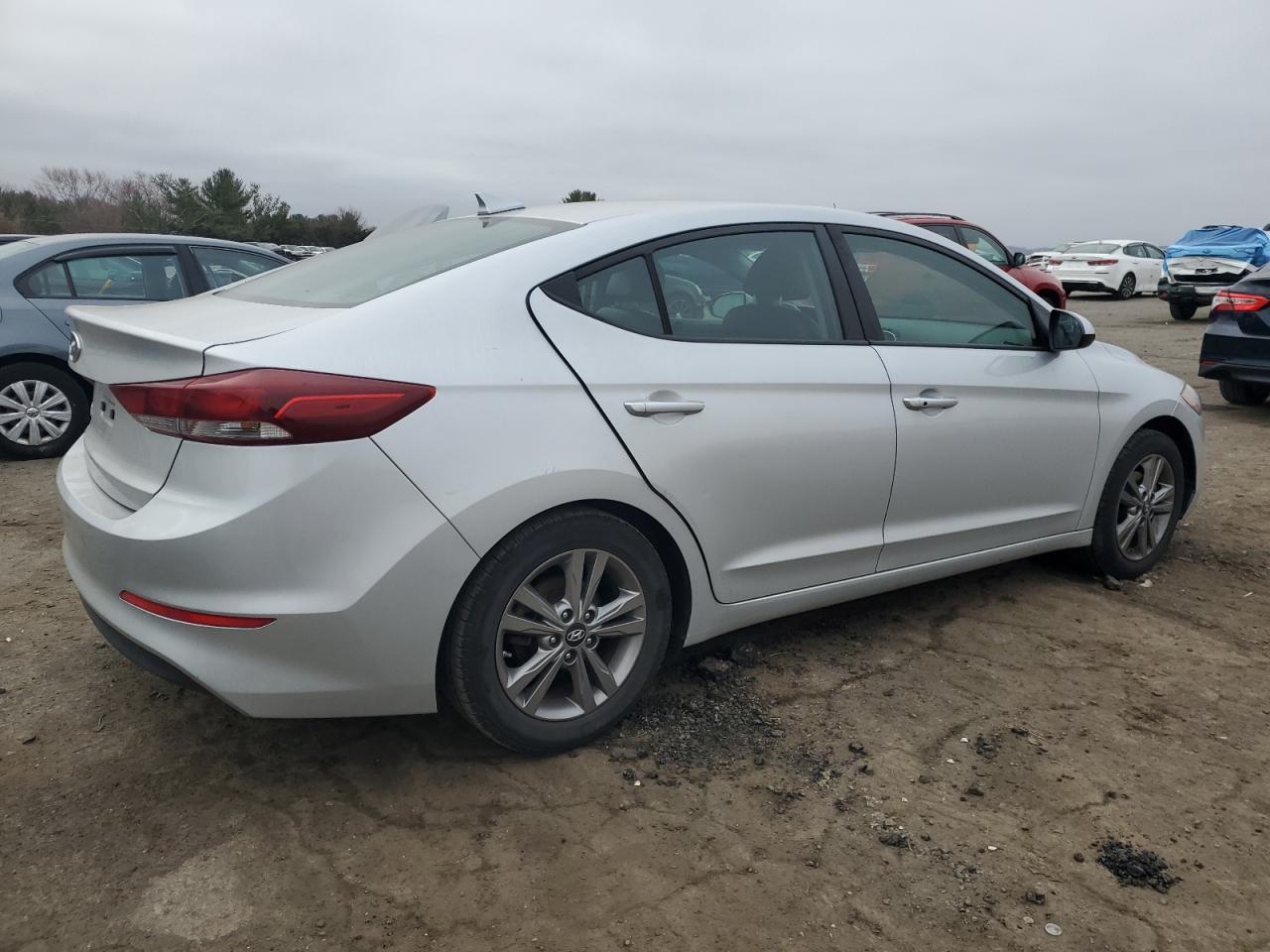2018 Hyundai Elantra VIN KMHD84LF2JU499732 Copart auction photo, front end damage thumbnail 3