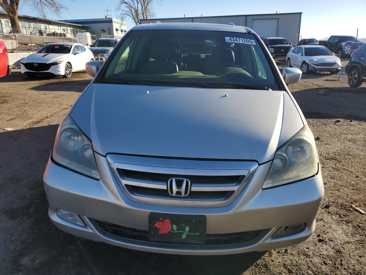 2005 Honda Odyssey VIN 5FNRL38895B081342 Copart auction photo, side / rear end damage thumbnail 5