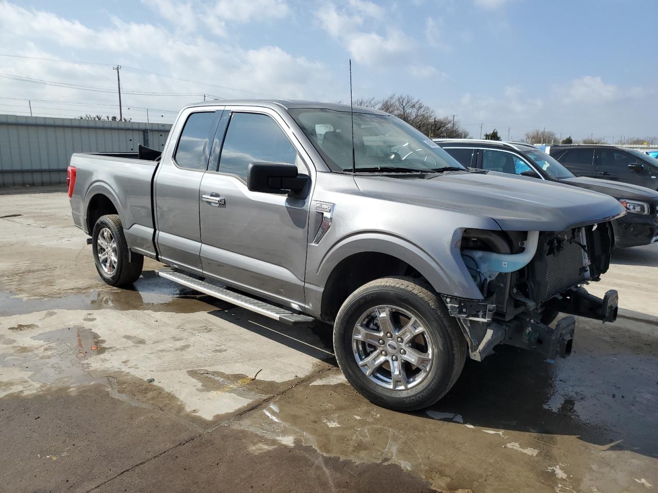 2022 Ford F-150 VIN 1FTEX1CB7NFB14232 Copart auction photo, all over damage thumbnail 4