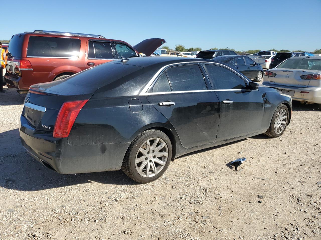2014 Cadillac CTS VIN 1G6AP5SX8E0134014 Copart auction photo, front end damage thumbnail 3