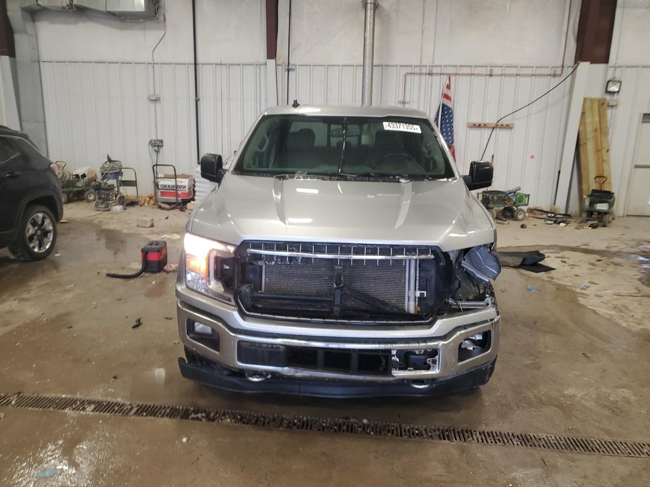 2020 Ford F-150 VIN 1FTEW1E52LKF43292 Copart auction photo, front end / side damage thumbnail 5