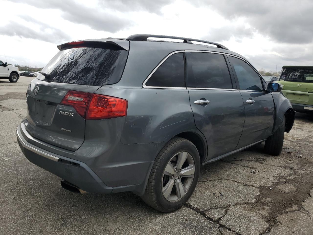 2011 Acura MDX VIN 2HNYD2H28BH516673 Copart auction photo, undercarriage / front end damage thumbnail 3