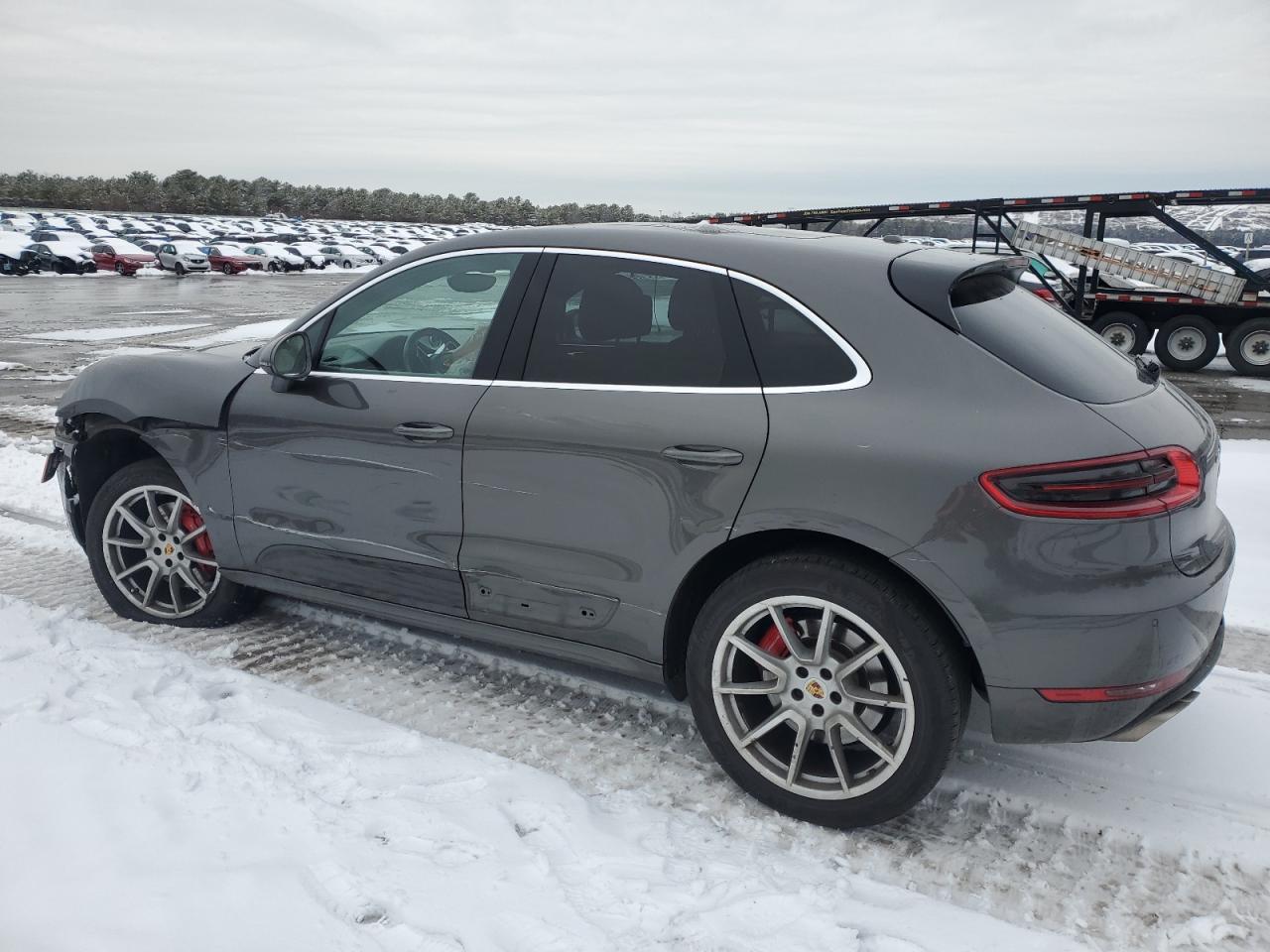 2015 Porsche Macan VIN WP1AF2A54FLB92277 Copart auction photo, front end / side damage thumbnail 2