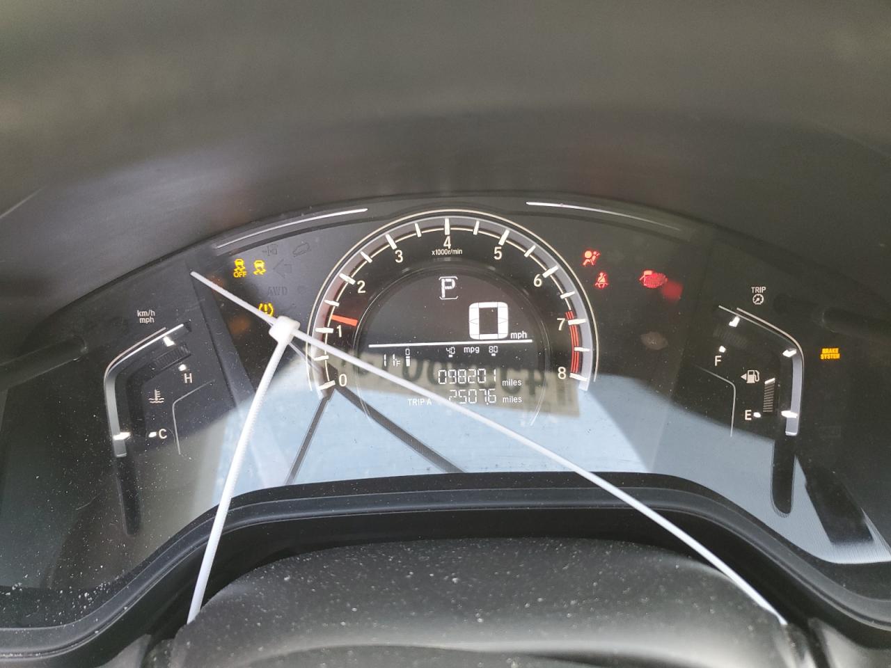 2017 Honda CR-V VIN 2HKRW6H38HH207659 Copart auction photo, front end damage thumbnail 9