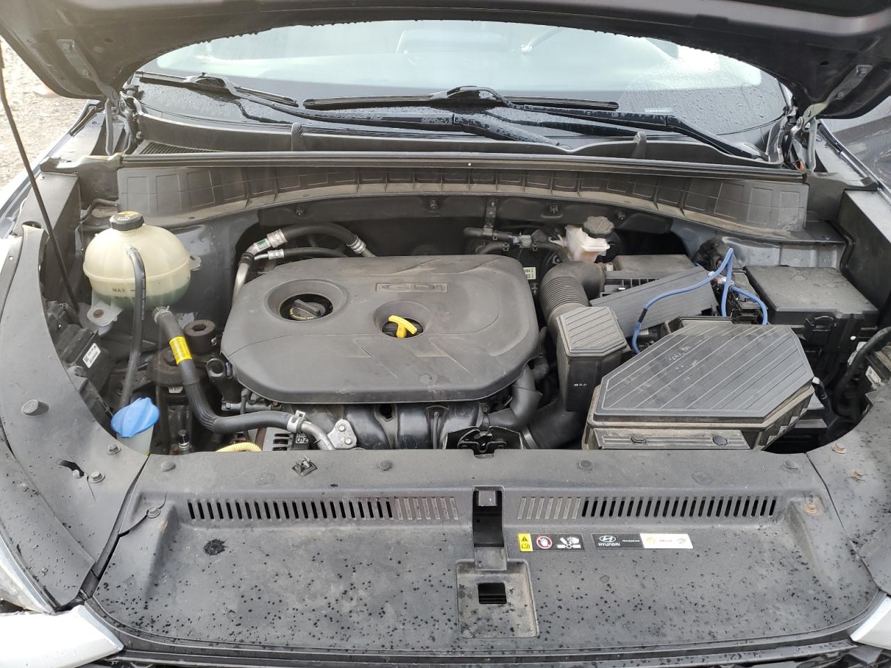 2019 Hyundai Tucson VIN KM8J2CA41KU942261 Copart auction photo, front end / vandalism damage thumbnail 12