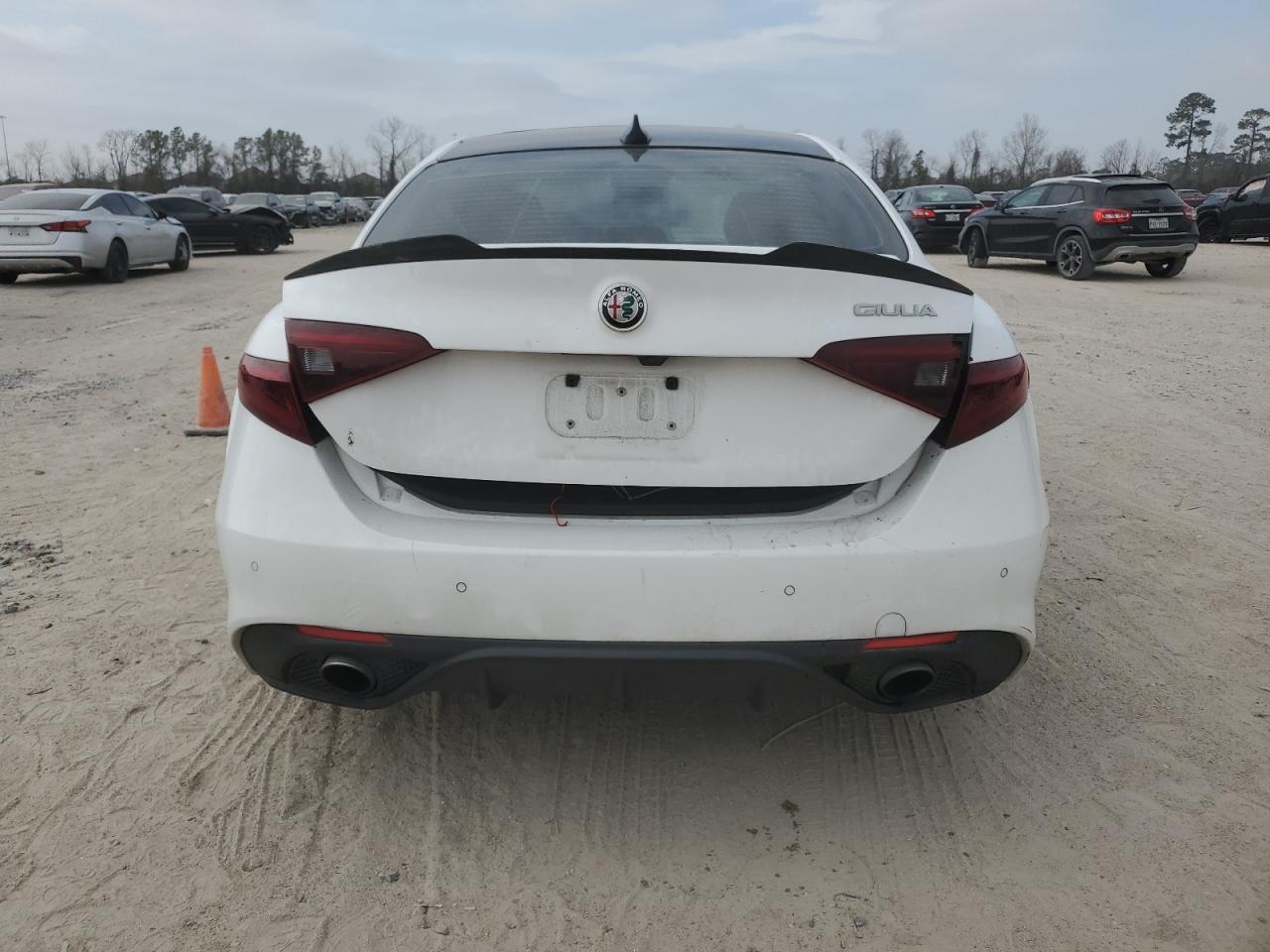 2018 Alfa Romeo Giulia VIN ZARFAECN3J7565773 Copart auction photo, rear end / front end damage thumbnail 6