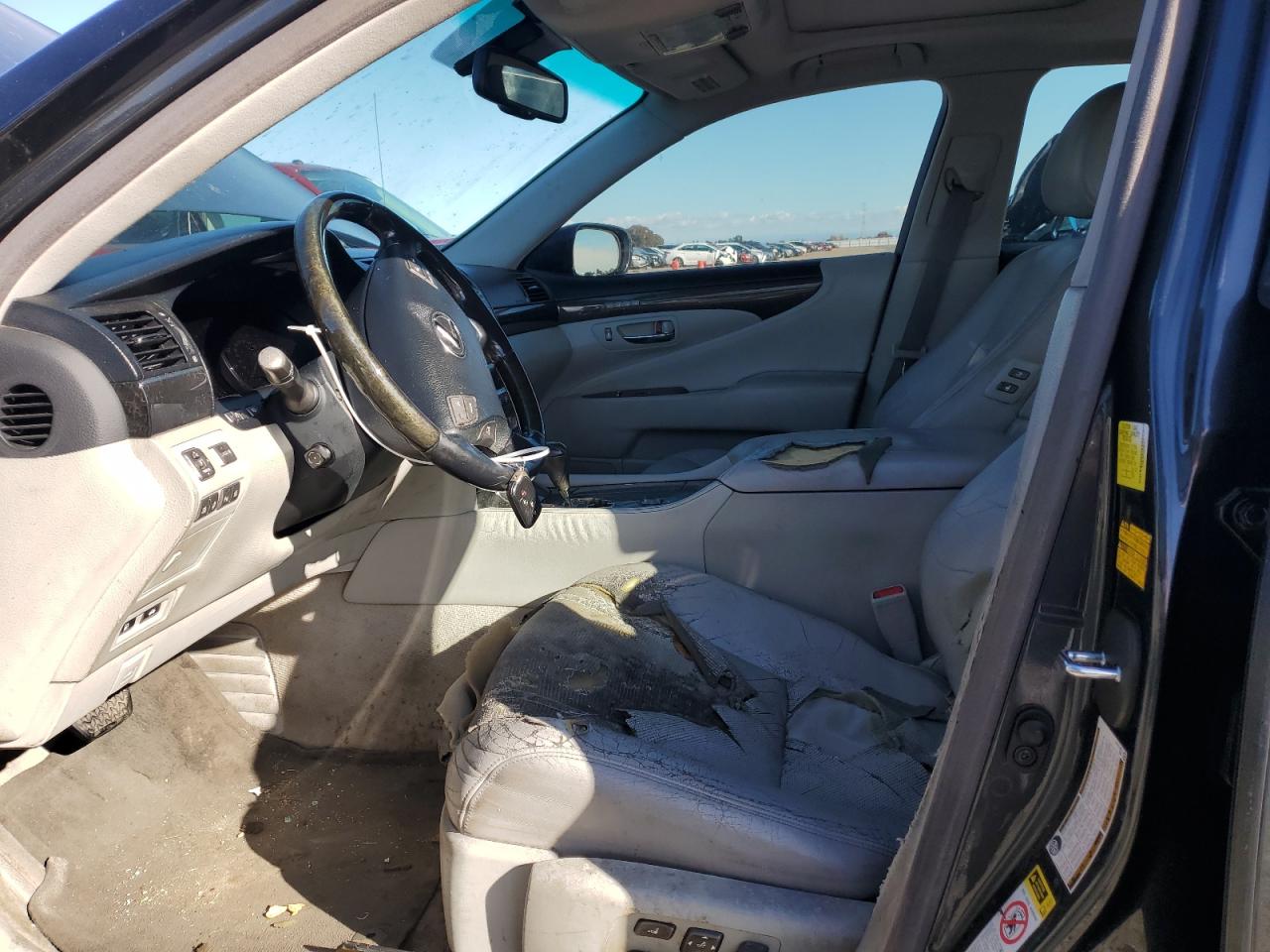 2010 Lexus LS VIN JTHBL5EF1A5101321 Copart auction photo, front end / rear end damage thumbnail 7