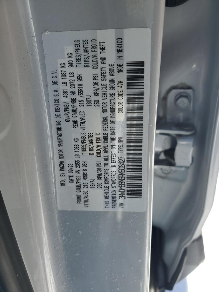 2024 Mazda CX-30 VIN 3MVDMBBM3RM608427 Copart auction photo, frame damage / rear end damage thumbnail 13