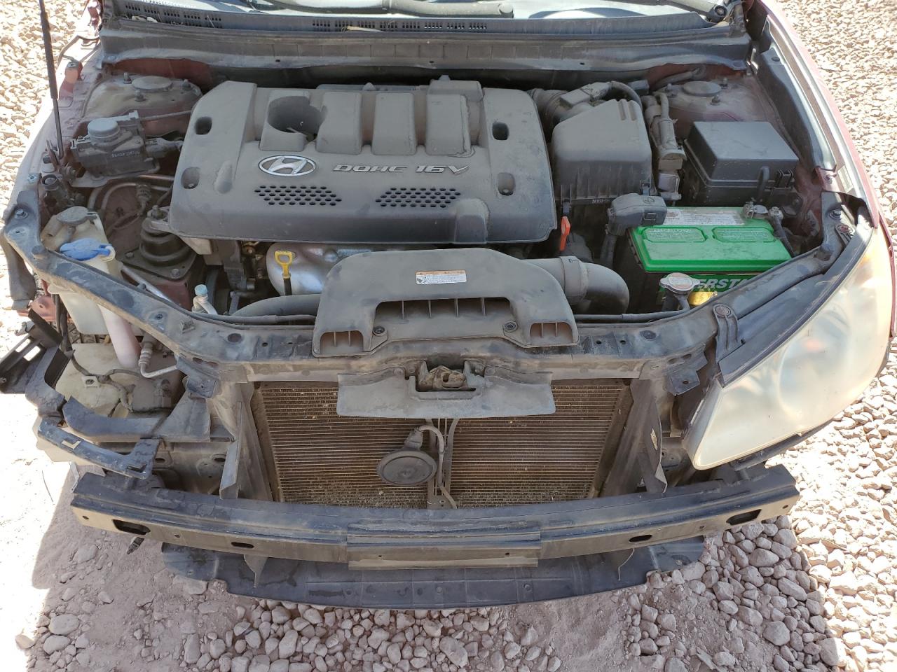 2007 Hyundai Elantra VIN KMHDU46D07U149210 Copart auction photo, front end damage thumbnail 11