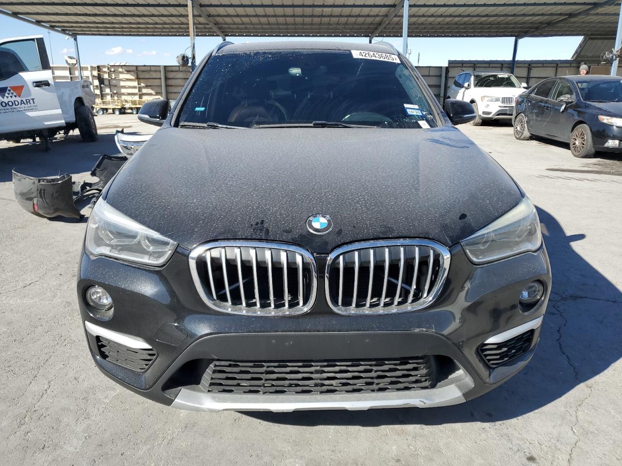 2018 BMW X1 VIN WBXHU7C30J5H43533 Copart auction photo, rear end damage thumbnail 5