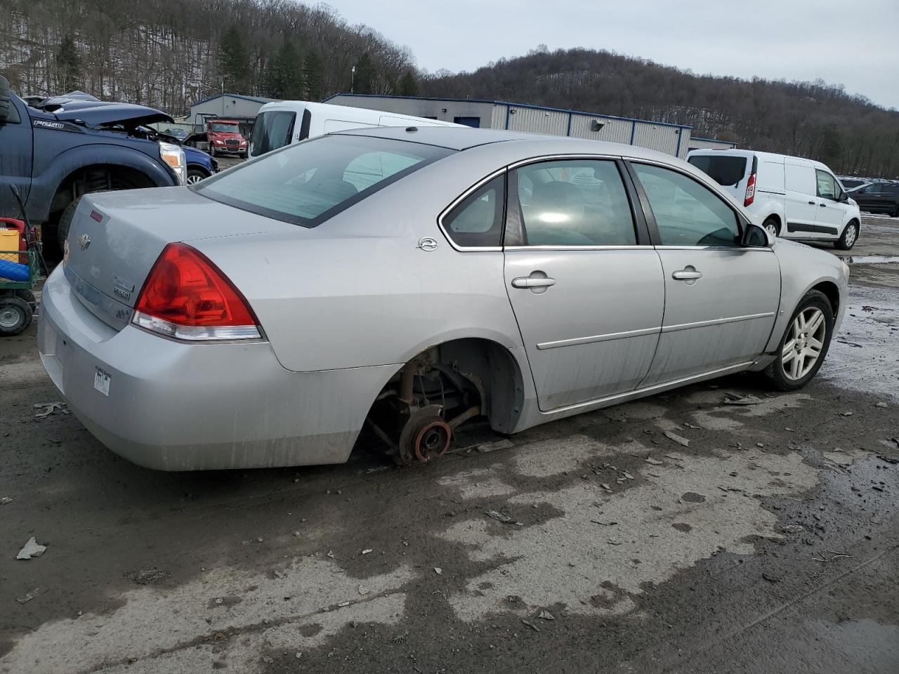 2007 Chevrolet Impala VIN 2G1WT58K379284043 Copart auction photo, rear end / front end damage thumbnail 3