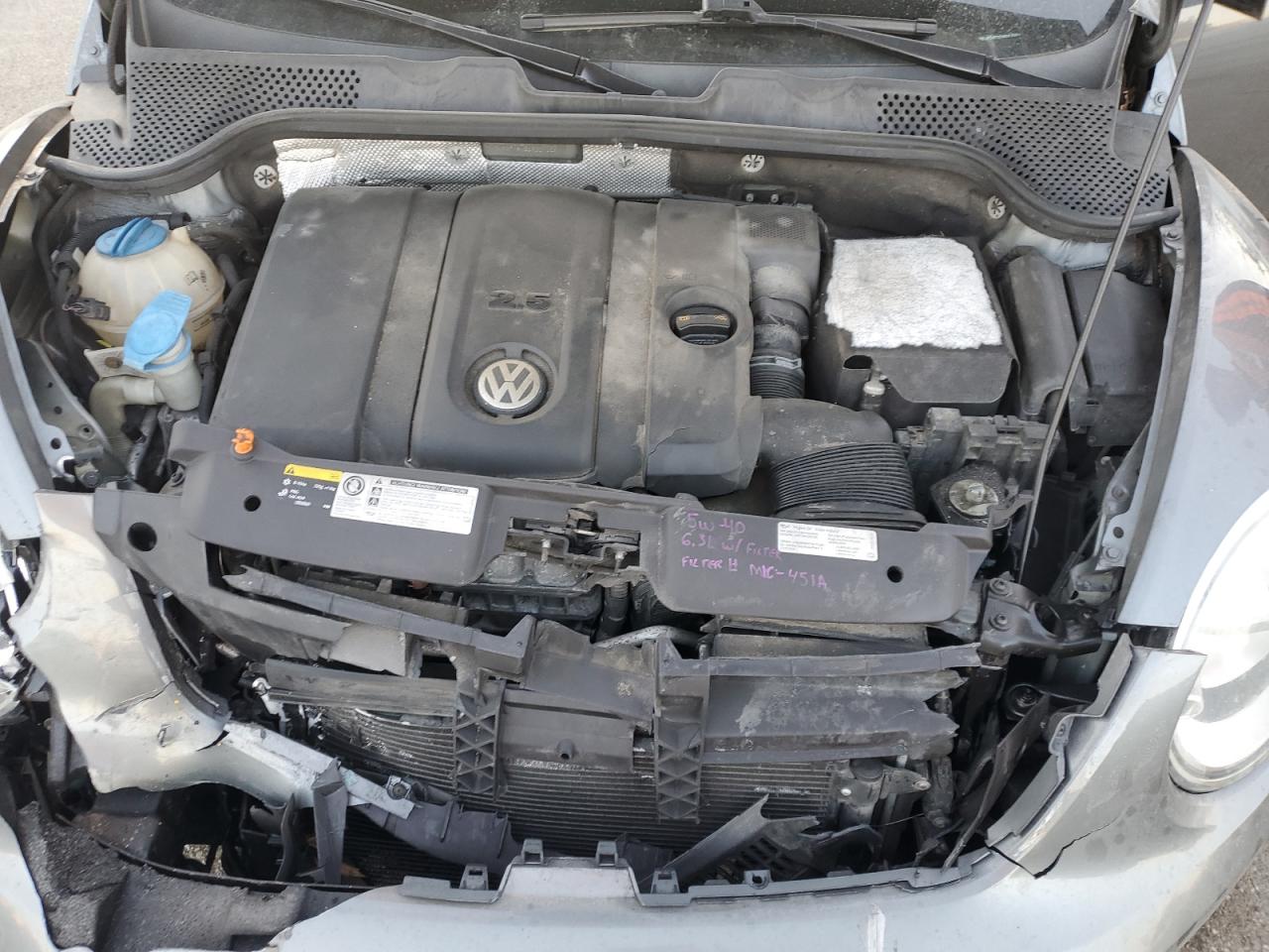2013 Volkswagen Beetle VIN 3VWJP7AT3DM657067 Copart auction photo, front end / rear end damage thumbnail 12