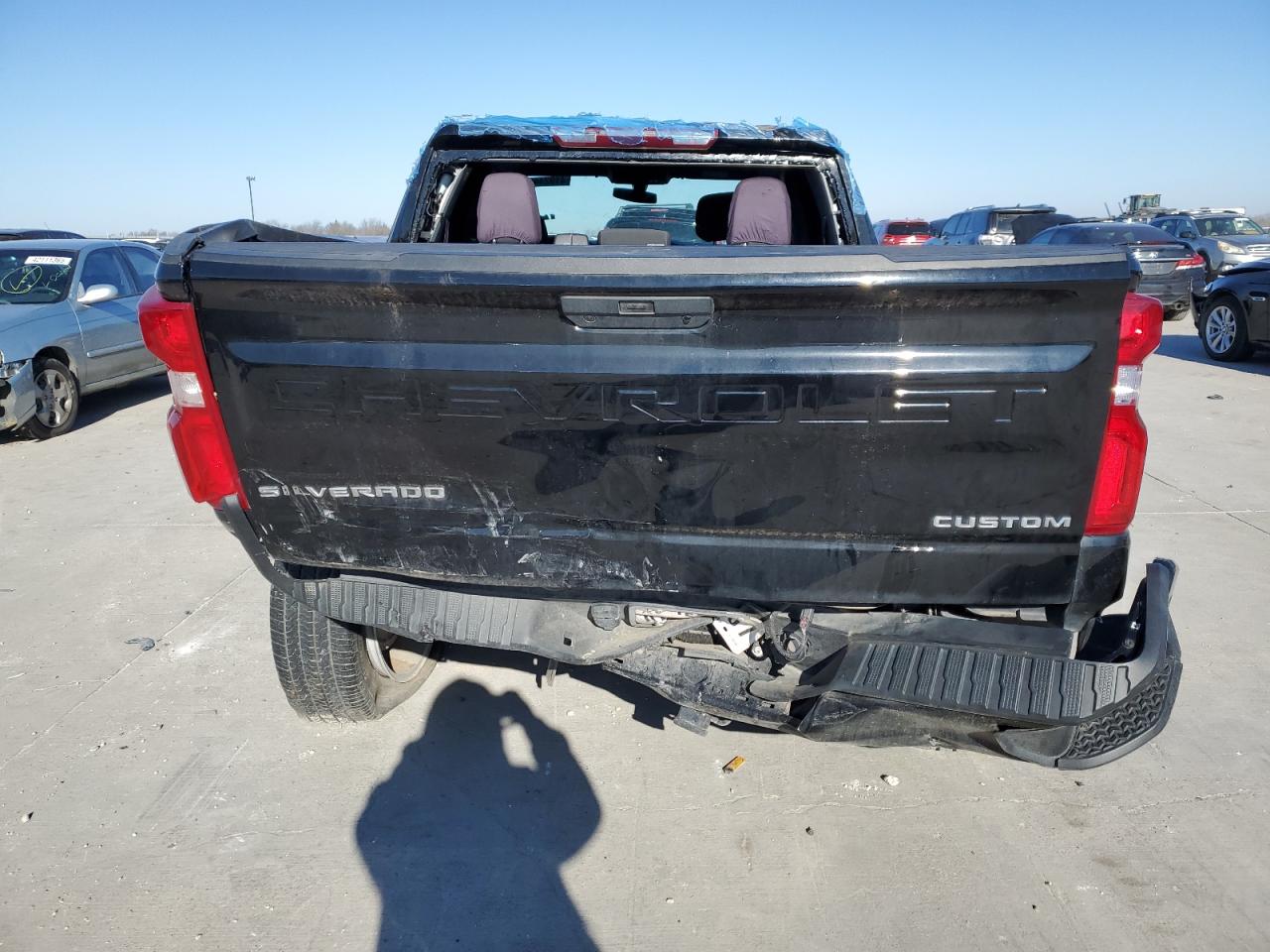 2022 Chevrolet Silverado VIN 3GCPWBEK6NG216148 Copart auction photo, rear end damage thumbnail 6