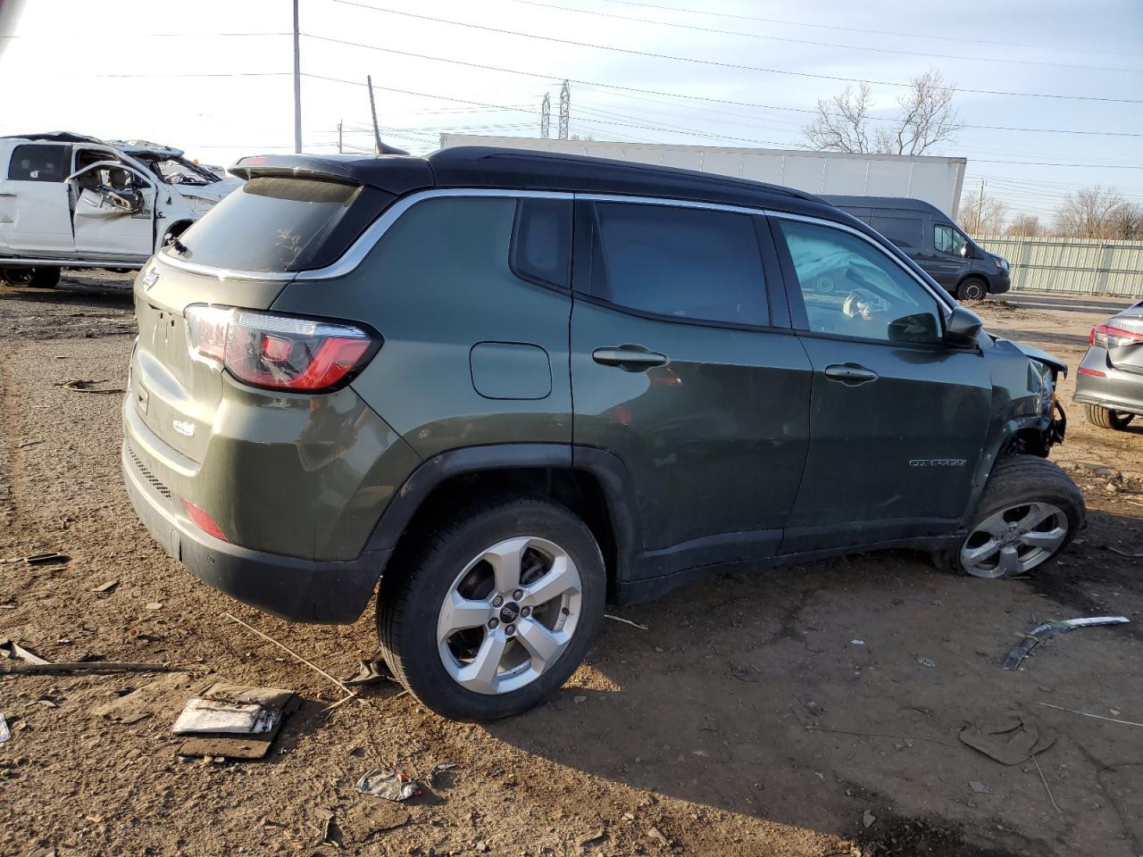2018 Jeep Compass VIN 3C4NJDBB7JT230468 Copart auction photo, front end damage thumbnail 3