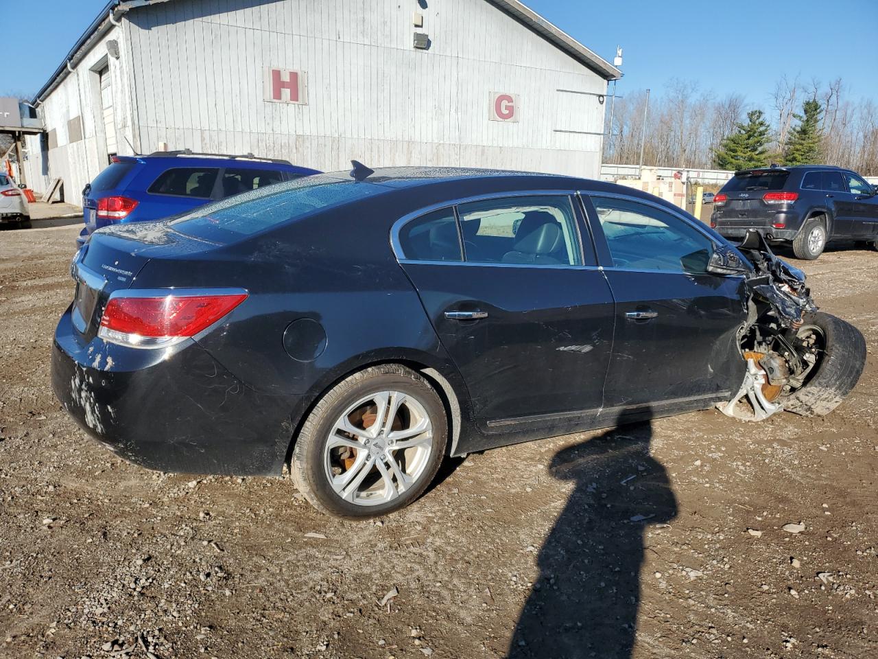 2011 Buick LaCrosse VIN 1G4GD5GD1BF300554 Copart auction photo, side / front end damage thumbnail 3