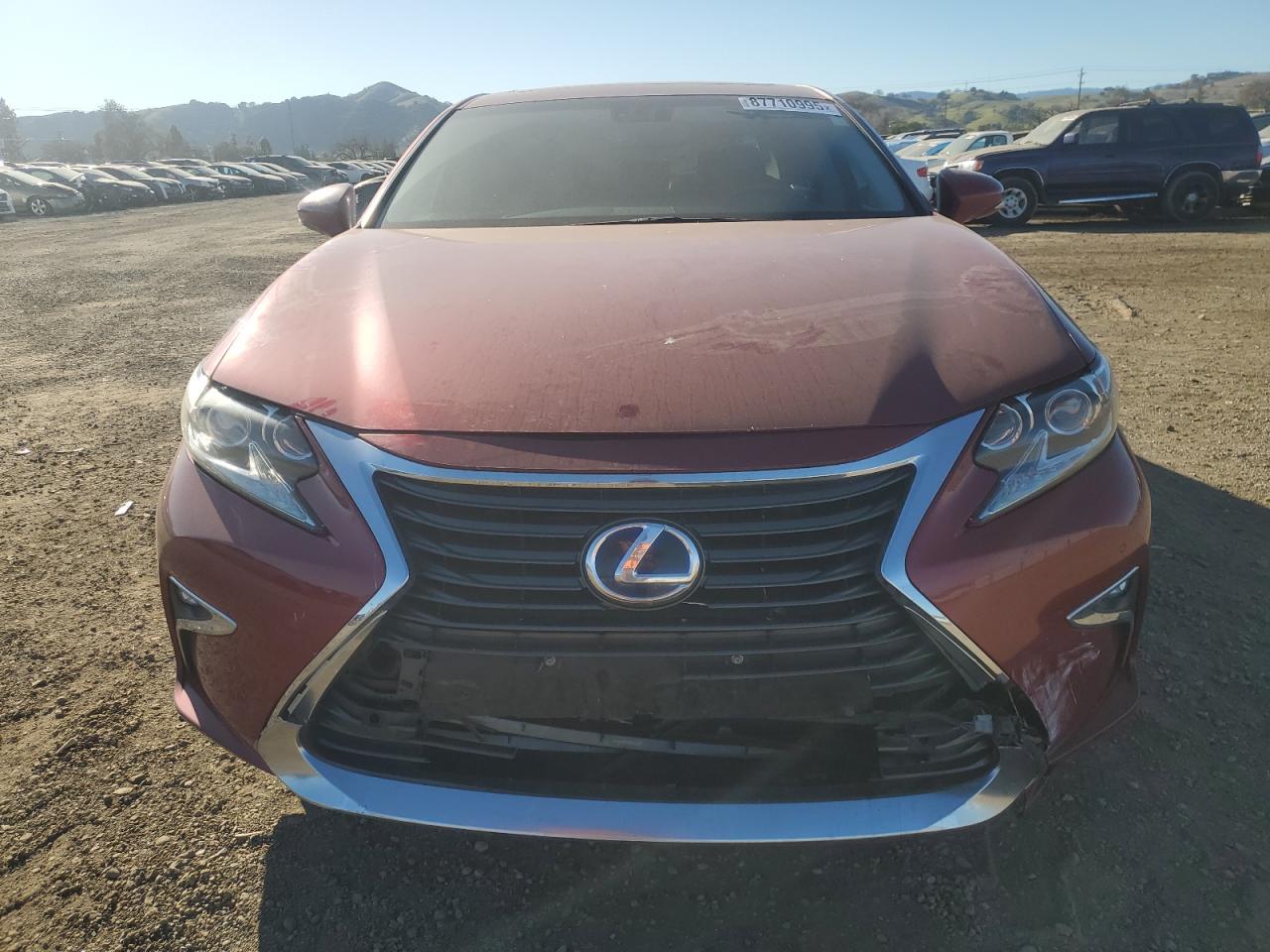2016 Lexus ES VIN JTHBW1GG4G2126195 Copart auction photo, rear end / front end damage thumbnail 5