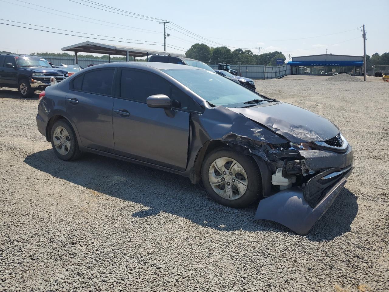2015 Honda Civic VIN 2HGFB2F50FH522796 Copart auction photo, front end / minor dent/scratches damage thumbnail 4