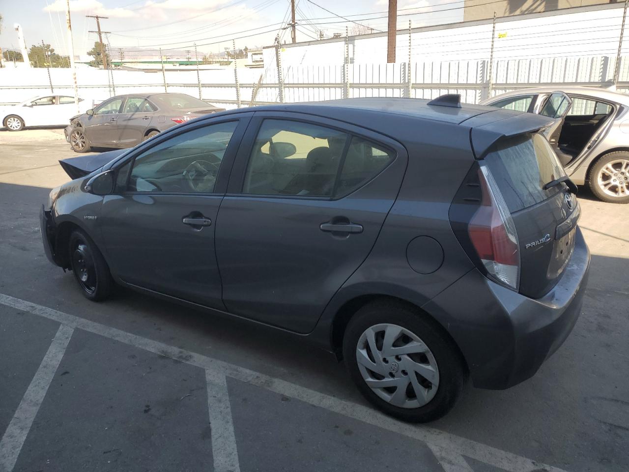 2015 Toyota Prius VIN JTDKDTB3XF1111549 Copart auction photo, front end damage thumbnail 2