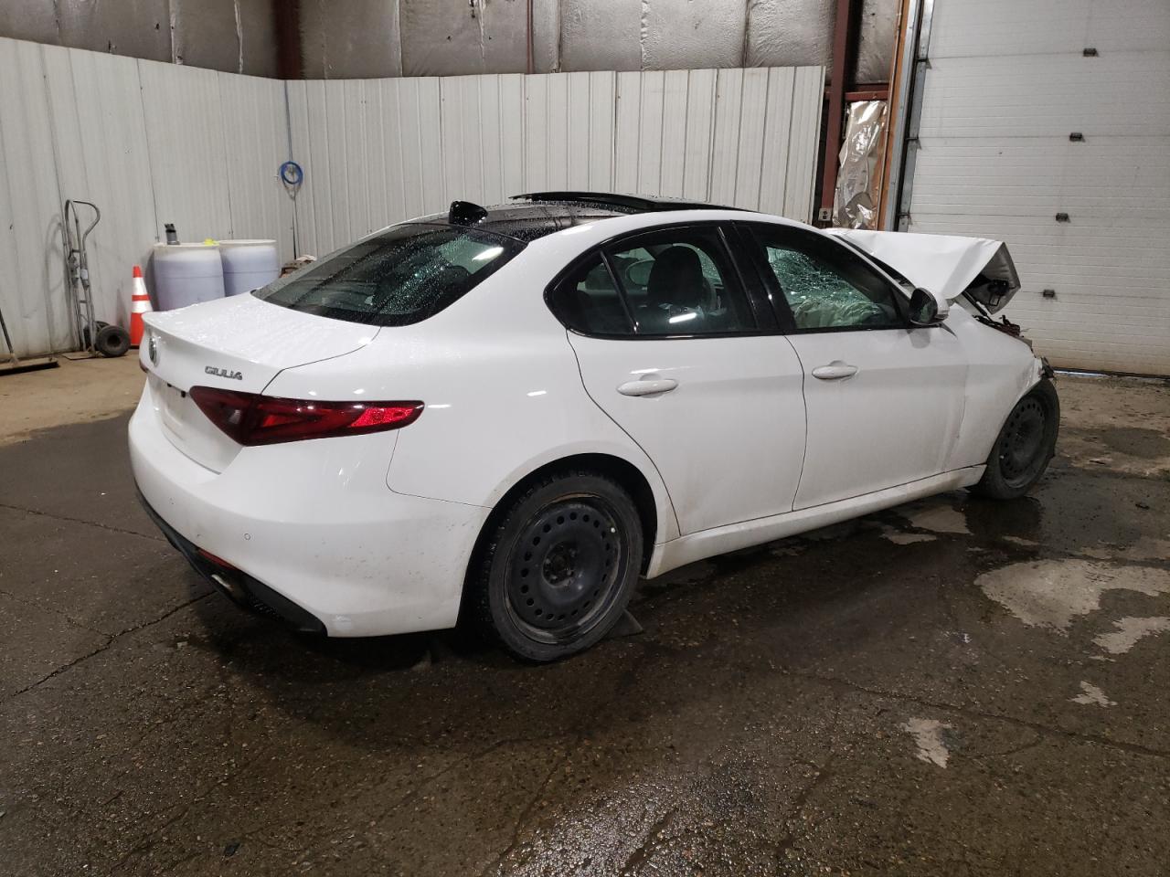 2018 Alfa Romeo Giulia VIN ZARFAEEN1J7583797 Copart auction photo, front end / all over damage thumbnail 3