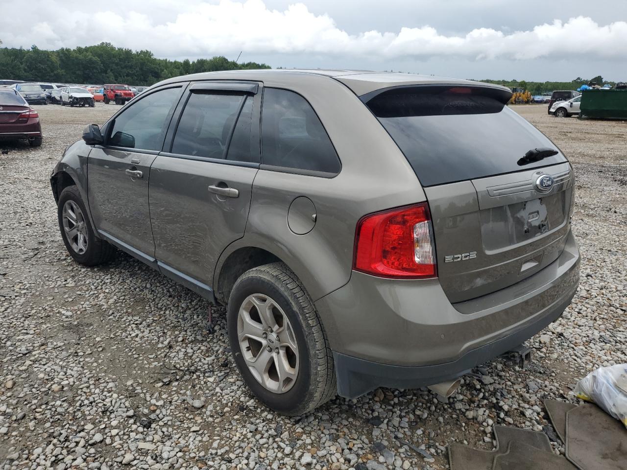 2014 Ford Edge VIN 2FMDK4JC7EBA83052 Copart auction photo, side / front end damage thumbnail 2