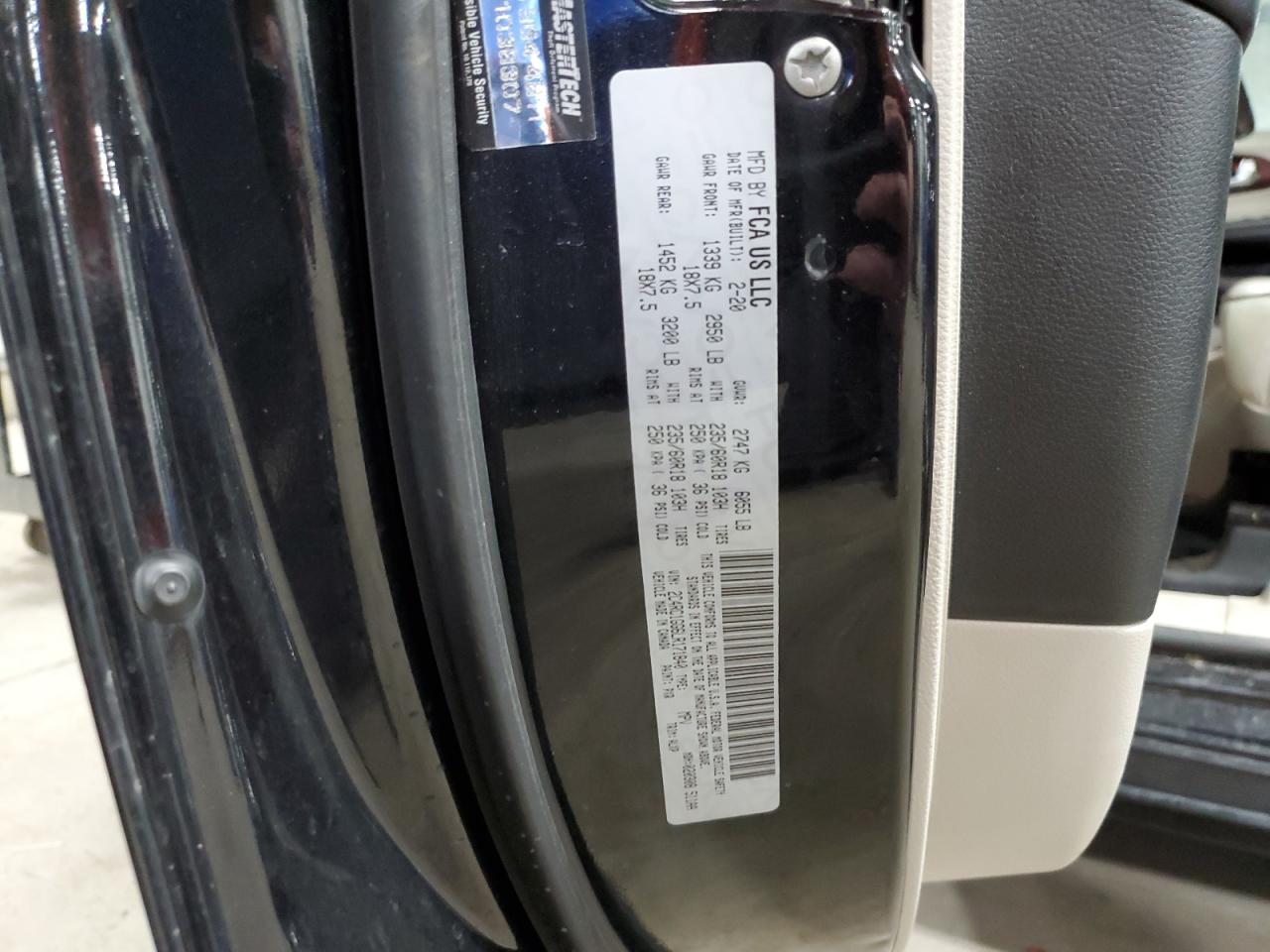 2020 Chrysler Pacifica VIN 2C4RC1GG6LR171840 Copart auction photo, front end damage thumbnail 15