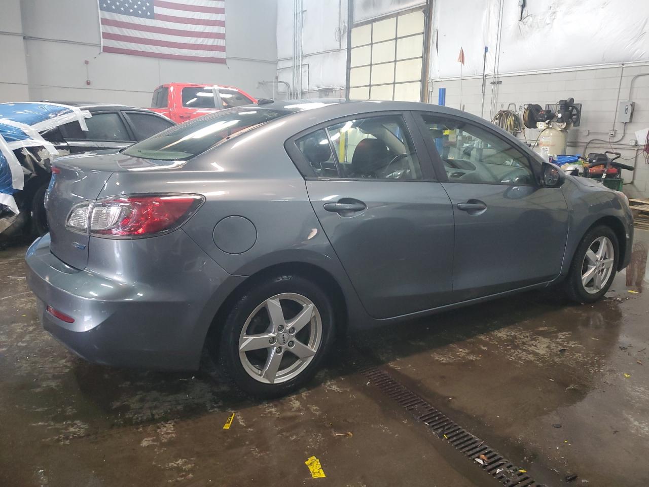 2012 Mazda 3 VIN JM1BL1W77C1603925 Copart auction photo, side / rear end damage thumbnail 3