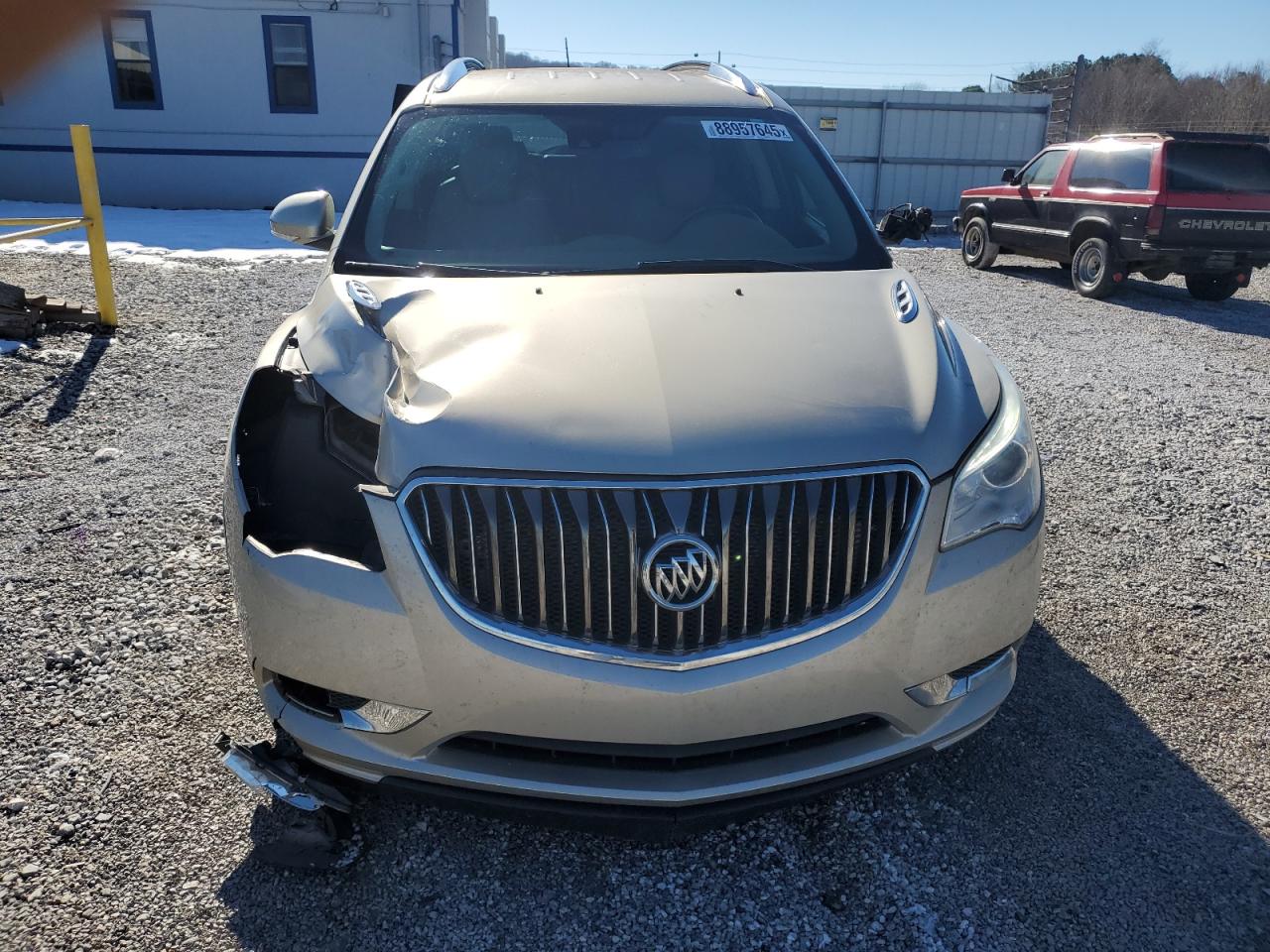 2016 Buick Enclave VIN 5GAKRBKD2GJ161367 Copart auction photo, front end / side damage thumbnail 5
