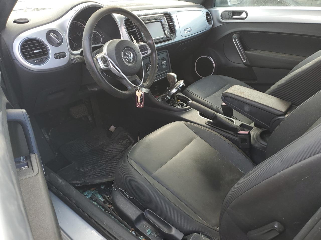 2014 Volkswagen Beetle VIN 3VW517AT2EM813958 Copart auction photo, top/roof / front end damage thumbnail 8