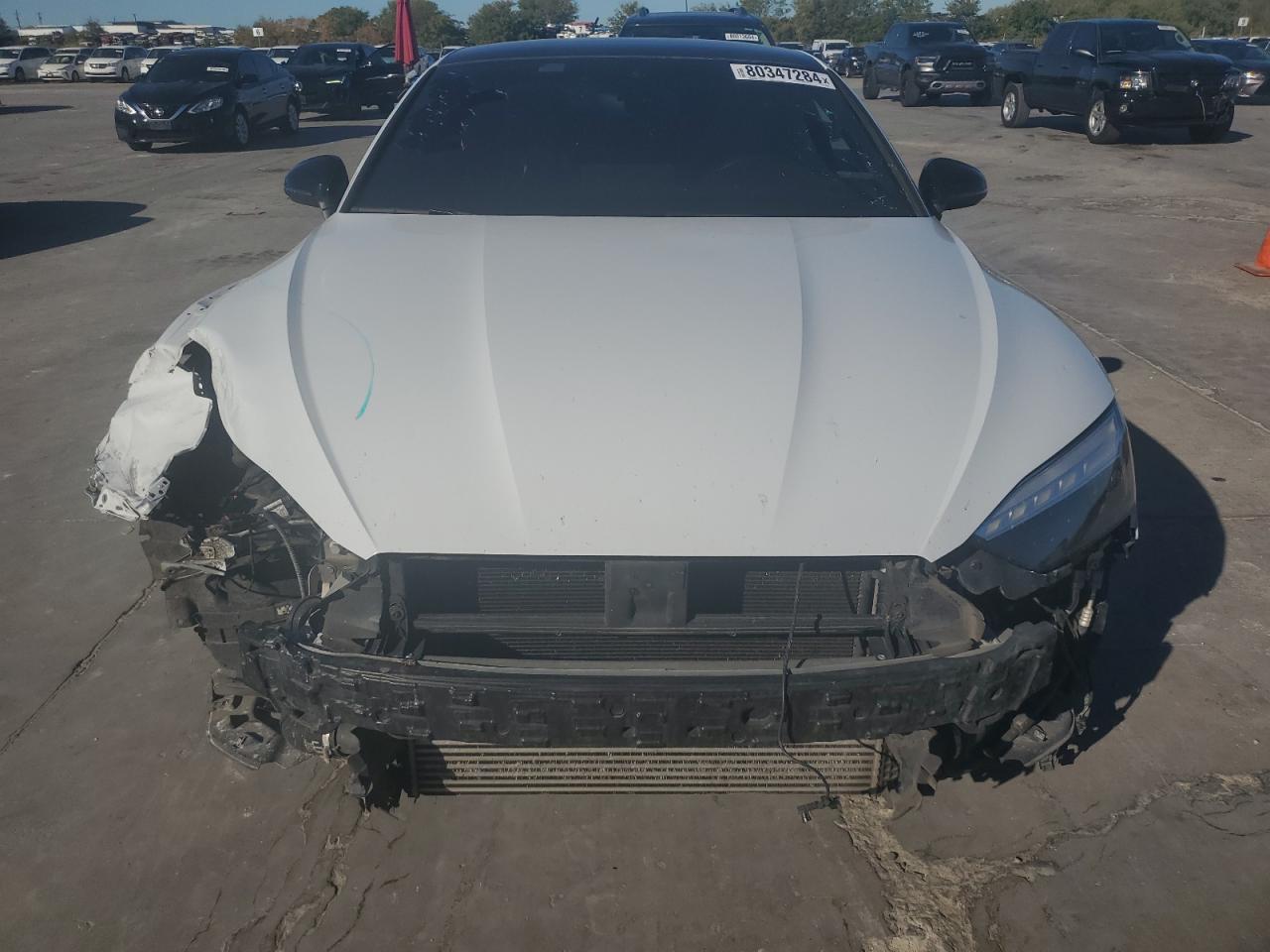 2021 Audi RS5 VIN WAUP4AF54MA020650 Copart auction photo, front end / damage history damage thumbnail 5