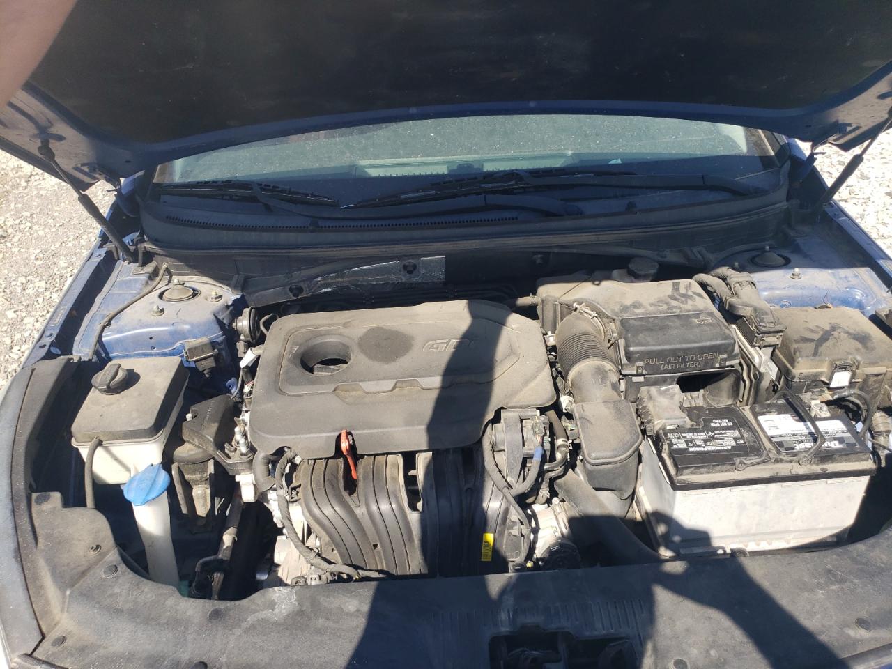 2017 Hyundai Sonata VIN 5NPE24AF7HH541412 Copart auction photo, front end / side damage thumbnail 12