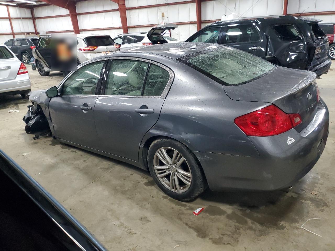 2012 Infiniti G VIN JN1CV6AR9CM674193 Copart auction photo, vandalism damage thumbnail 2