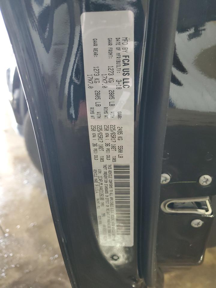 2019 Jeep Cherokee VIN 1C4PJMLX4KD126188 Copart auction photo, rear end / side damage thumbnail 13
