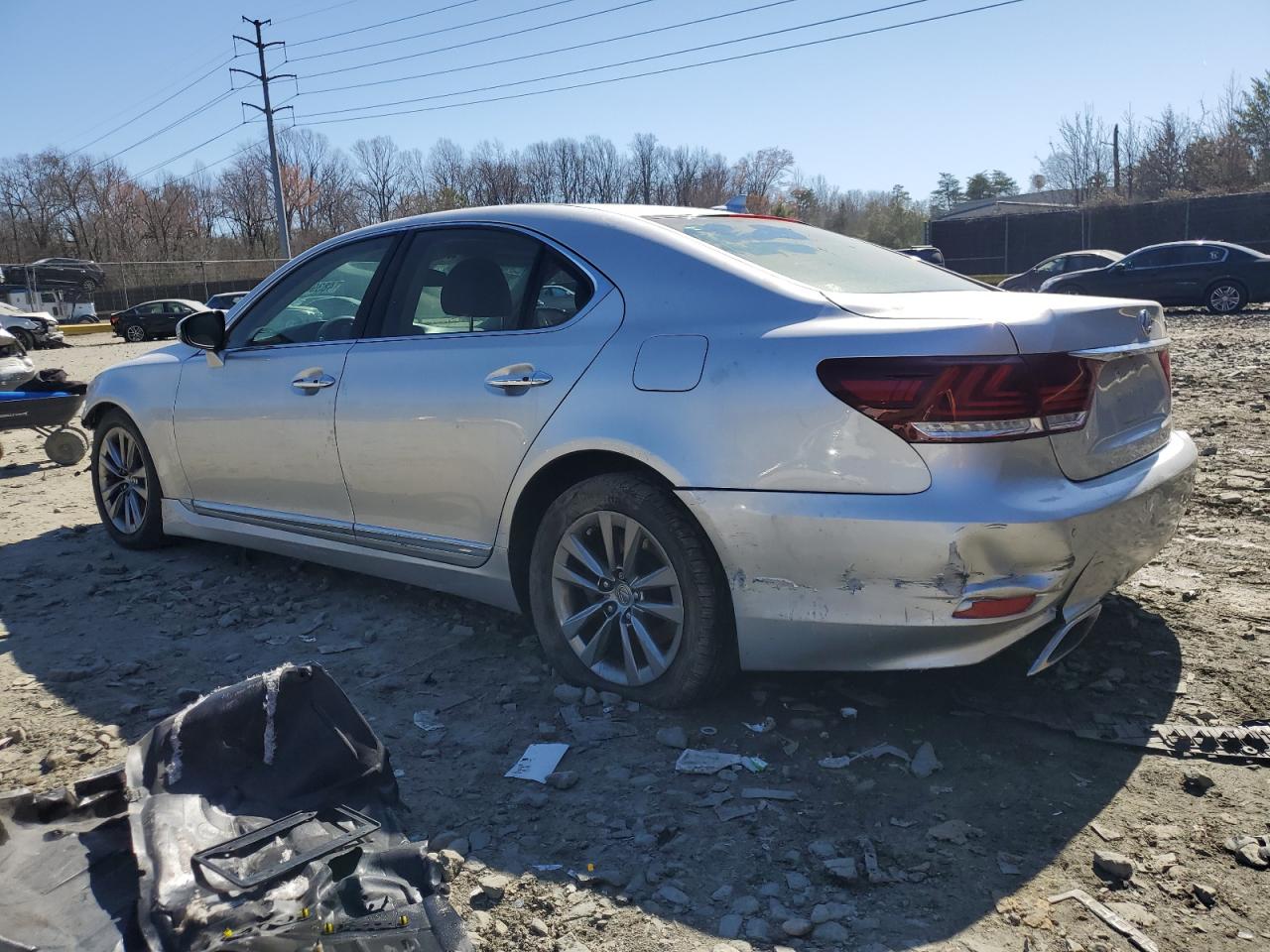 2013 Lexus LS VIN JTHCL5EF1D5017377 Copart auction photo, front end / rear end damage thumbnail 2
