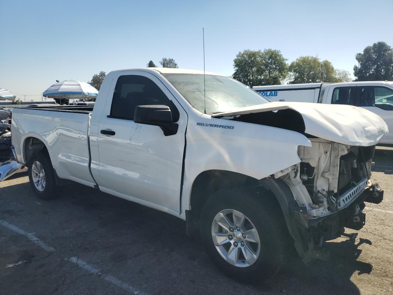 2021 Chevrolet Silverado VIN 3GCNWAEF1MG210096 Copart auction photo, front end damage thumbnail 4