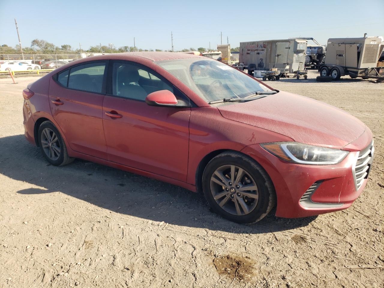 2018 Hyundai Elantra VIN 5NPD84LF6JH312829 Copart auction photo, rear end / side damage thumbnail 4