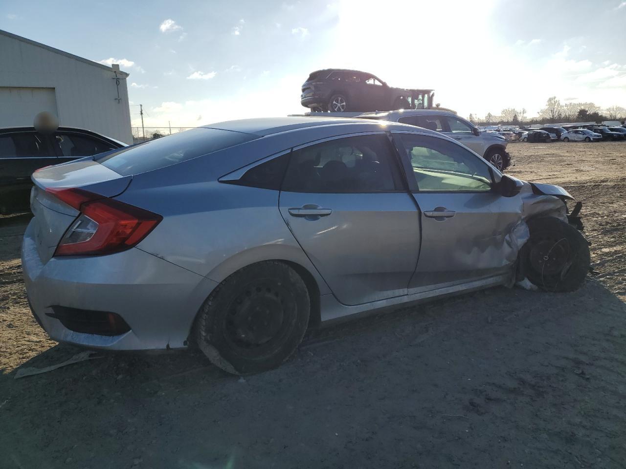 2016 Honda Civic VIN 2HGFC2F50GH575870 Copart auction photo, front end / side damage thumbnail 3
